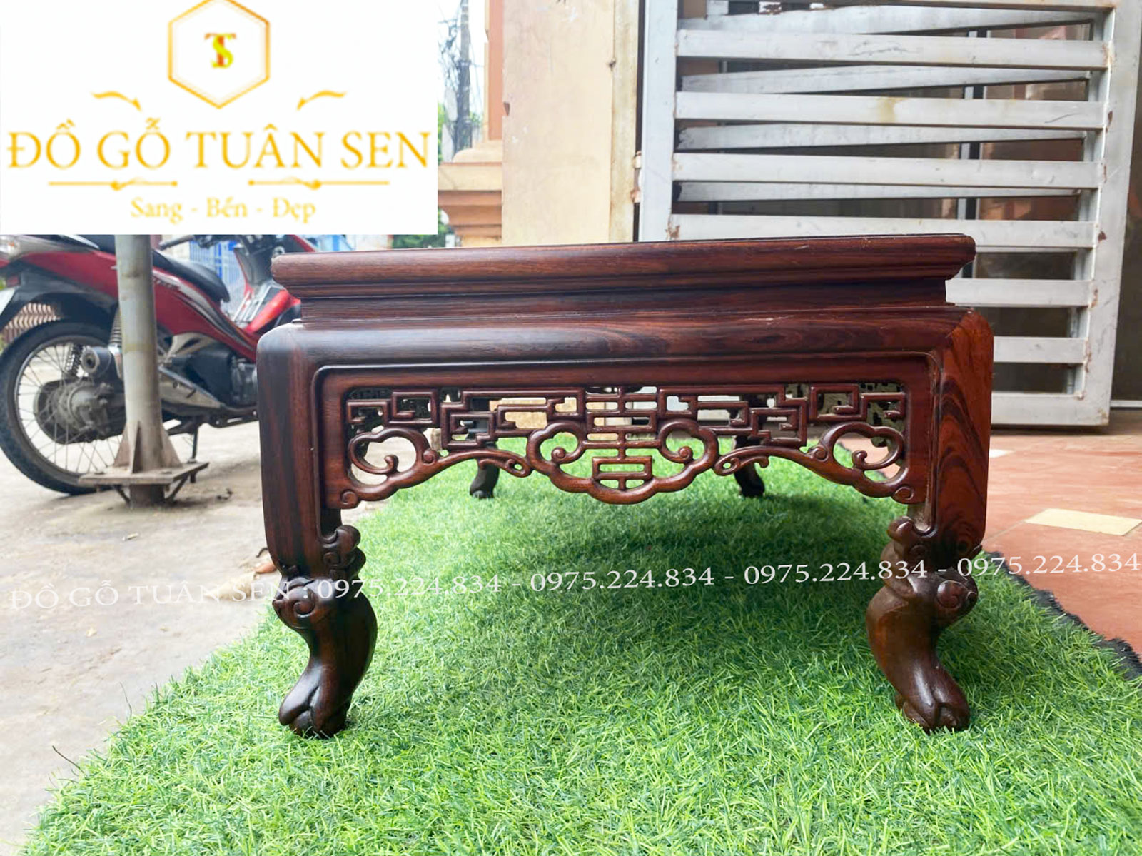 hình ảnh kích thước văn kỷ gỗ gụ